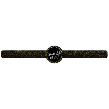 STICKERS 'SMAKELIJK ETEN' LANGE BAND  500st/rol